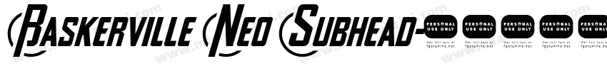 Baskerville Neo Subhead字体转换